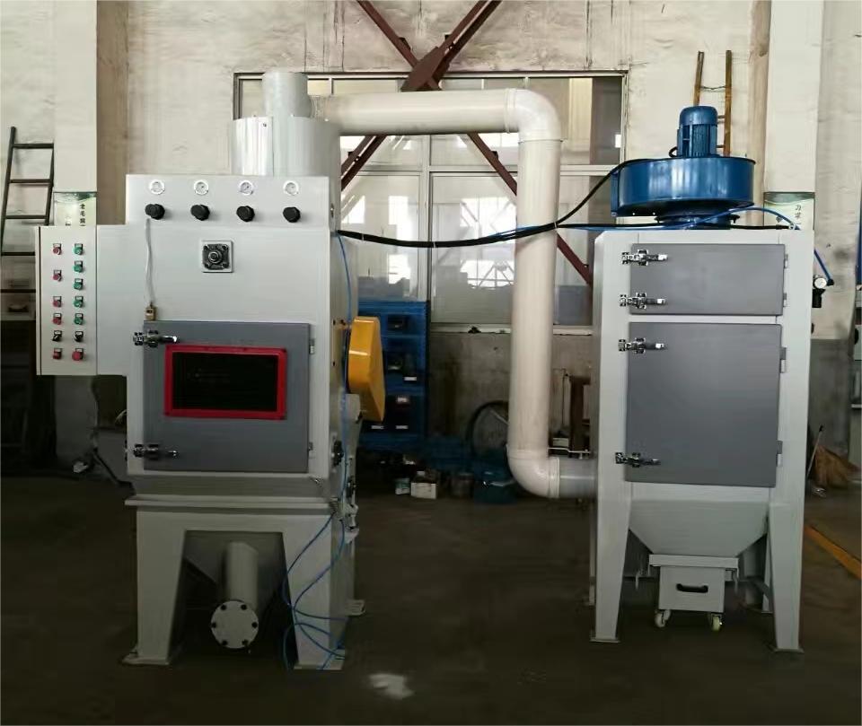 铁岭中小型零件履带式自动喷砂机高效清洁省时省力