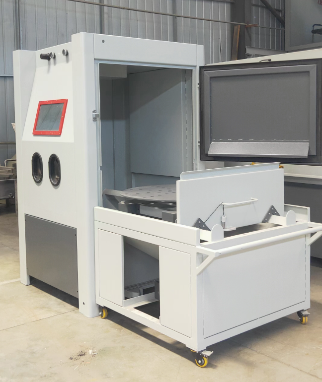 铁岭箱式喷砂机 适合小工件批量处理