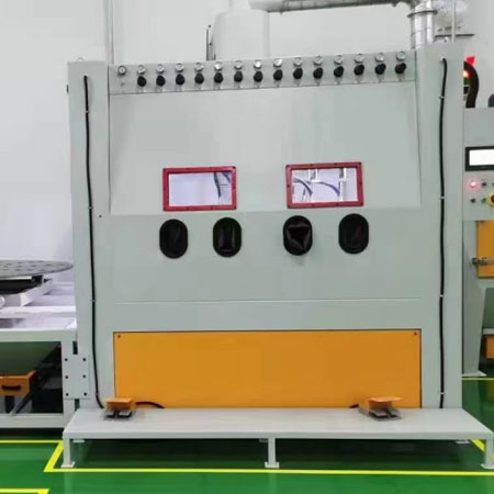 铁岭高效生产，从箱体手动喷砂机开始，提升零部件质量